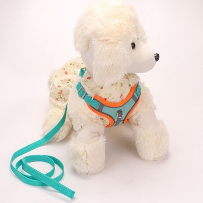X-shaped chest protection dog chest strap small dog traction rope reflective suede pet chest and back