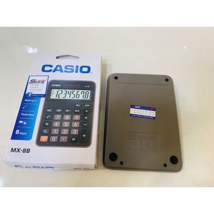 casio-เครื่องคิดเลข-ขนาดกะทัดรัด-ของแท้-100-รุ่น-mx-8b-black-8-หลัก-ของแท้-100-ประกันศูนย์เซ็นทรัลcmg-2-ปี-calculators-เครื่องคิดเลข-อุปกรณสำนักงาน