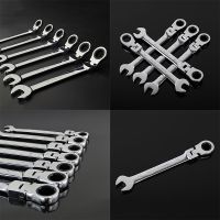 1pcs Flexible Head Ratchet Spanner Ratcheting Socket Wrenches Metric Tool 8 24mm