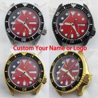 【YF】 41.5mm nh35 case custom logo nh36 NH35 watch movement with bezel sapphire glass diving accessories parts