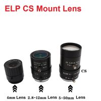 ELP CS Mount 2.8-12mm/5-50mm/6-60mm Manual Varifocal Lens 4/6/8/12mm CS Fixed Focus Lens CCTV Lens for CCTV Security Cameras BOX