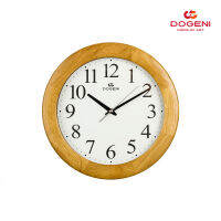 DOGENI นาฬิกาแขวน โดเกนี่ รุ่น WNW006LB สีน้ำตาลอ่อน ขนาด : Ø30.5x หนา 4.0ซม. Wooden Wall Clock