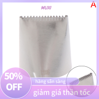 ?【HOT SALE】MUXI Big 6mm ตะกร้าสานครีมสแตนเลสเคล็ดลับท่อไอซิ่งหัวฉีดตกแต่งเค้ก