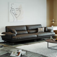 TATA HOMEโซฟาหนังแท้ Italian sofa sofa Genuine leather leisure business conference office sofa