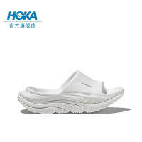 รองเท้าสตรี Original HOKA ONE สำหรับผู้ชายและผู้หญิง ORA Soothing Slippers 3 ORA Recovery Slippers 3 Light Comfort White