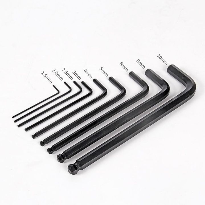 makita-9pcs-allen-wrench-set-special-long-ball-head-inner-hexagonal-combination-lengthened-flat-head-repair-tool