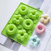 พิมพ์ซิลิโคน โดนัท ดอกไม้  Donut Flower silicone mold วงกลม พิมพ์วุ้น บล็อคน้ำแข็ง พิมพ์เค้ก Pudding (คละสี) baby พิมพ์ทำขนม