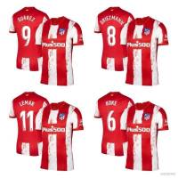 Ace 2021-2022 Atletico Madrid F.C. เสื้อกีฬาฟุตบอลทีม Griezmann Suarez Koke Lemar ทรงหลวม