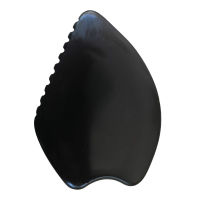 【YY】Black Natural Bian Stone Guasha Board Scraper Tools For Face Neck Back Body Pressure Tpy