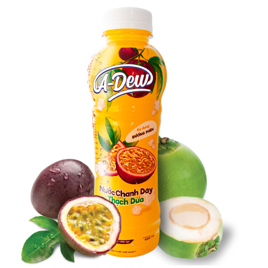 Nước chanh dây thạch dừa a-dew 450ml - ảnh sản phẩm 2