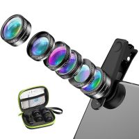 Universal 6 in 1 Phone Camera Lens Kit Fish Eye Lens Wide Angle macro Lens CPL/StarND32 Filter for almost all smartphones