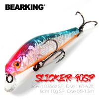 BEARKING 9cm 10g Hot fishing gear shone SP lures minnow crank ,Tungsten magnet weight system wobbler bait isca artificial