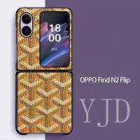 เคส YJD สำหรับออปโป้ไฟนด์ Find N2 Flip ฝาพับใหม่สไตล์แฟชั่นขอบนิ่มเคสโทรศัพท์กันกระแทก