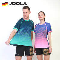 JOOLA GLORY เสื้อกีฬาแขนสั้นสำหรับผู้ชาย/ผู้หญิง,เสื้อลายกีฬาปิงปองแข่งขันระบายอากาศได้ดีสำหรับกีฬากลางแจ้ง