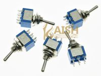 KAISH 5x DPDT Guitar Mini Toggle Switch 2-Position ON-ON 6 PIN Car/Boat Switches