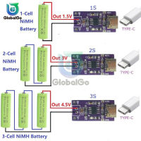 TYPE-C 1วินาที2วินาที3วินาที1.5โวลต์3โวลต์4.5โวลต์นิกเกิลไฮโดรเจนชาร์จแบตเตอรี่โมดูล DC-DC CC CV แปลงโมดูลบอร์ดสำหรับ100MA500MA800MA