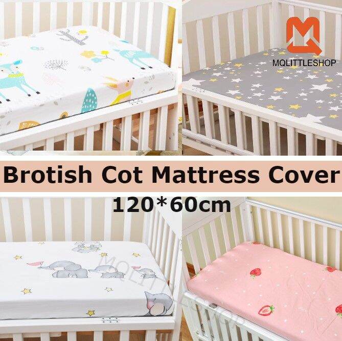 100 Cotton baby cot fitted sheet crib