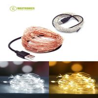 Free Shipping 1m/2m/3m/5m LED Lights String Color Lights USB Copper Cable Lights for Wedding Decorative party Fairy Star Lights LED Strip Lighting