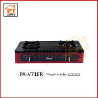 Bếp gas dương để bàn Paloma PA-V71ER PA-V72ER màu đỏ, sản xuất tại Việt Nam theo tiêu chuẩn Nhật Bản, mặt bếp tráng men cao cấp, đầu đốt ECO tiết kiệm gas. Linh kiện nhập khẩu từ Nhật Bản