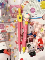 cute girl heart compasses painting exam student drawing tool set pencil core