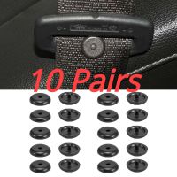 10 Pairs Car Safety Seatbelt Stopper Buckle Auto Seat Belt Spacing Limit Stop Plastic Anti-slip Button Retainer Car Interior