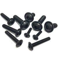 [LDMD] 10pcs M6 M8 Bolt Socket Flange Button Head Screws 10.9 High Tensile Black Allen Bolts GB7380.2 L 10-30mm