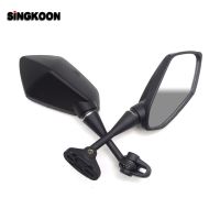 Universal Motorcycle Rearview Mirrors Black Adjustable Racing Motorcycle Side Mirrors FOR Kawasaki Ninja 250 300 ZX6R ZX10R Z800