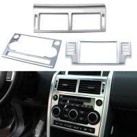 Wooeight 1Pc ABS Silver Dashboard Central Console AC Air Vent Cover Trim Fit For Land Rover Discovery Sport 2015 2016 2017-2019