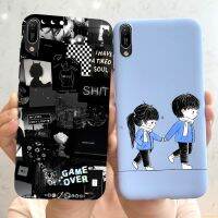 สำหรับ Huawei Y6 Pro 2019เคส MRD-LX2พิมพ์ลายการ์ตูนเคสป้องกันสำหรับ HuaweiY6โปร Y6Pro ปลอกซิลิโคนนิ่ม2019