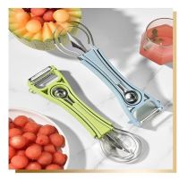 New Peeling Knife Multi-functional Six In One Fruit Digging Ball Carved Scraping Knife Kitchen Melon And Fruit Grater Peeler