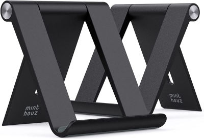 Minthouz Cell Phone Stand for Desk - 2 Pack Phone Holder Compatible with iPhone 14 13 12 Pro Max Mini 11 Xr 8 Plus SE, iPad Mini, Switch, Android Smartphone, Tablets