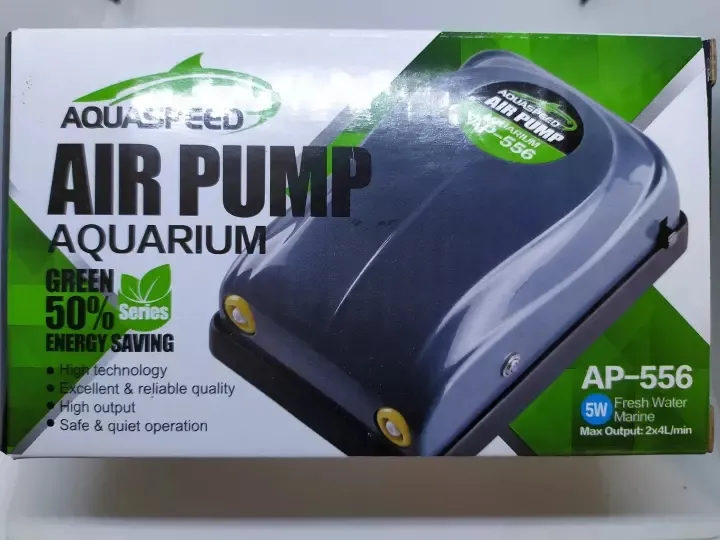 Aquaspeed Double Air Pump For Aquarium Dual Oxygen Strong Brine Shrimp