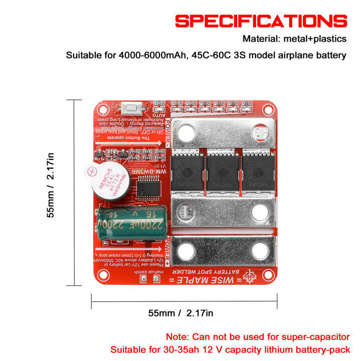 12v-battery-spot-welding-machine-controller-soldering-pen-set-6-stage-energy-setting-with-6-led-indicator-lights-spot-welder