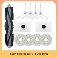 อะไหล่สำหรับ Ecovavs T20 Pro/ T20 Max อะไหล่เครื่องดูดฝุ่นหุ่นยนต์แปรงหลักถุงหูรูดไม้ถูพื้นมีแปรงด้านข้าง