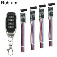 Rubrum 433mhz DC 3.6V 12V 24V 1CH LED Lamp Controller Micro Receiver Relay Wireless RF Remote Control Switch Power Transmitter
