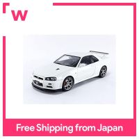 GT-R 1/18 Nissan Skyline (R34) V Spec II ผลิตภัณฑ์สำเร็จมุกสีขาว77406