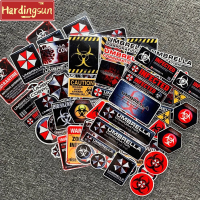 Hardingsun กระจกมองหลังสติกเกอร์บริษัทสะท้อนแสง,ตกแต่งอุปกรณ์ตกแต่งรถยนต์สติ๊กเกอร์ติดรถยนต์รูปปีศาจรถมอเตอร์ไซด์กระจกข้างท้ายรถรูปลอกกันน้ำสำหรับ Honda CRV RS CIVIC โตโยต้าเบนซ์ Yamaha