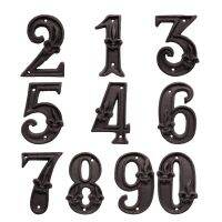 Unique House Number Cast Iron Metal Antique Doorplate Address Numbers Apartment Street Address Plaque Decor Enjoyment