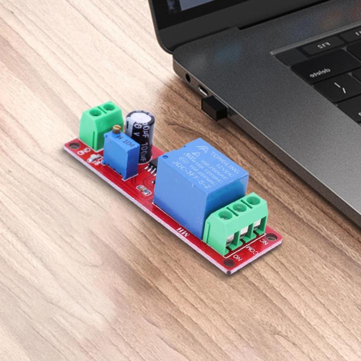 โมดูลตัดการเชื่อมต่อแบบปรับได้-dc-12v-โมดูลรีเลย์หน่วงเวลาเวลา-ne555-monostable-สำหรับยานยนต์