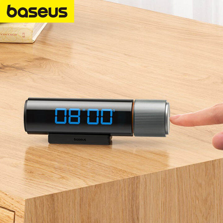 Baseus LED Digital Flip Display Kitchen Timer For Cooking Shower Study Stopwatch Alarm Clock