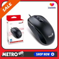 Genius Mouse USB (DX-110) /1000 dpi (Black) สีดำ ประกันศูนย์ 1 ปี