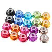 Nylon-Insert Flange Locknuts Color Aluminium Alloy M2 M3 M4 M5 M6 Multiwarna