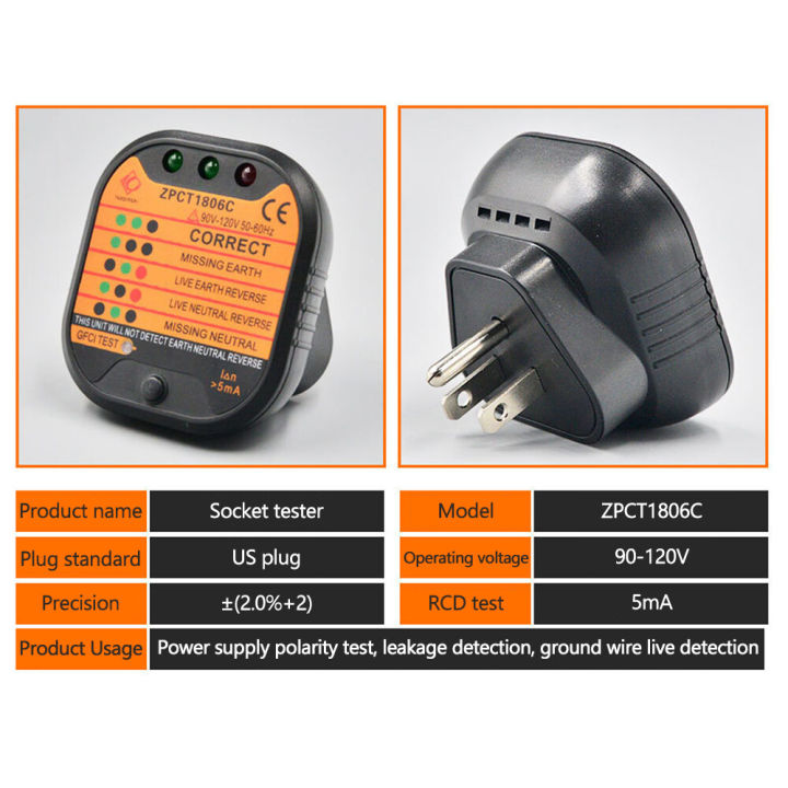 pcbfun-1ชิ้น-eu-uk-เราวงจรทดสอบเครื่องทดสอบเต้าเสียบขั้วตรวจสอบแรงดันไฟฟ้าปลั๊กเบรกเกอร์กราวด์สวิตช์ตรวจสอบผู้ทดสอบกระแสไฟฟ้าที่เป็นกลาง