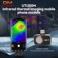 Diymore UNI-T UTI260M โทรศัพท์มือถือ Thermal Imager PCB อิเล็กทรอนิกส์โมดูลอุณหภูมิเครื่องมือความร้อนสำหรับ Android Type-C กับกล่องป้องกัน