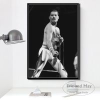 Freddie Mercury Queen นักดนตรีโปสเตอร์และพิมพ์ภาพวาดผ้าใบสำหรับห้องนอนคลาสสิกตกแต่ง Art - Unframed คุณภาพสูง Wall Art Liyanhong2