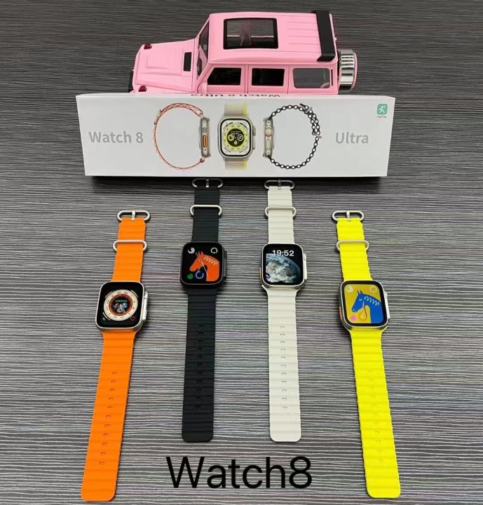 นาฬิกา-watch-8-ultra-smart-watch-รุ่นใหม่ล่าสุด-หน้าจอแสดงผลคมชัด-เชื่อมต่อโทรศัพท์-โทรเข้ารับสาย-เปลี่ยนภาพหน้าจอได้ตามต้องการ