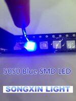 【✆New✆】 Vzhengsha 500ชิ้นไดโอด Led 5050สีฟ้า Smd/Smt Plcc-6 3ชิปคุณภาพสูงไดโอดเปล่งแสงไฟความสว่างสูง460-470nm 5050สีฟ้า5.0*5.0มม