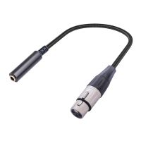 1 Piece XLR To 1/4 Cable Balanced XLR Female To 1/4 Inch Female Stereo Audio Adapter 3 Pin Female XLR To 1/4Inch Connector Cable