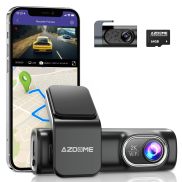AZDOME M301 2K Dash Cam Front and Rear, Built in WiFi