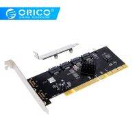 ORICO 4พอร์ต SATA2.0 PCI-E การ์ดขยาย PCI-X อินเตอร์เฟซ PCI โฮสต์ E PCI-E Express 3Gbps อะแดปเตอร์ขยายบอร์ดเพิ่มในการ์ด